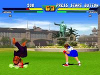 une photo d'Ã©cran de Street Fighter EX plus Alpha sur Sony Playstation